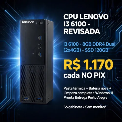 Lenovo i3-6100 3.7GHz / 8GB DDR4 / SSD 120GB