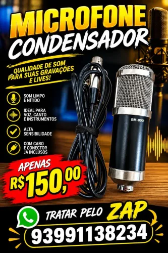Microfone condensador