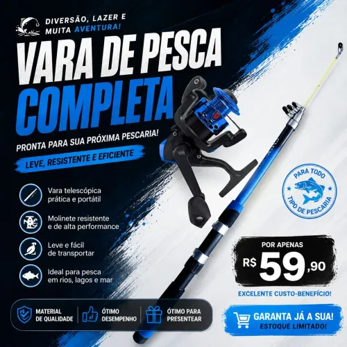 Promoção vara de pesca