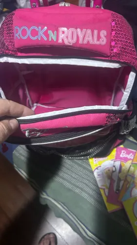 Mochila De Carrinho Barbie Rock N Royals Gd 3 Bolsos Sestini