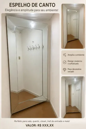 Espelho grande, 2mx1m