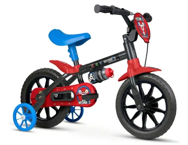 Bateria Infantil Baby Batuka Luen - Completa com Banco e Baquetas