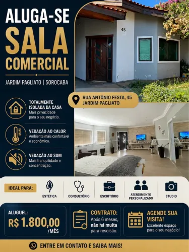 Sala comercial 18046176direto com proprietário