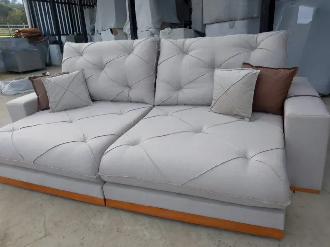 Sofá Retrátil luxoooooo 2.50cm linho