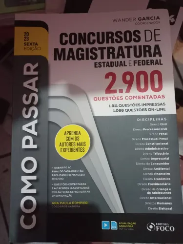 Como Passar: Concursos de Magistratura Estadual e Federal ed.2023