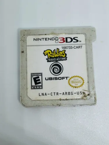 Rabbids Travel in Time JOGO NINTENDO 3DS ORIGINAL SEM CAPA - LER DESCRIÇÃO