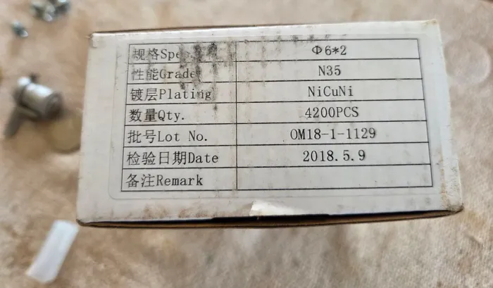 Ima de Neodimio.