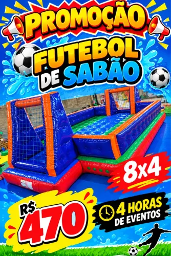 Futebol de sabão para alugar