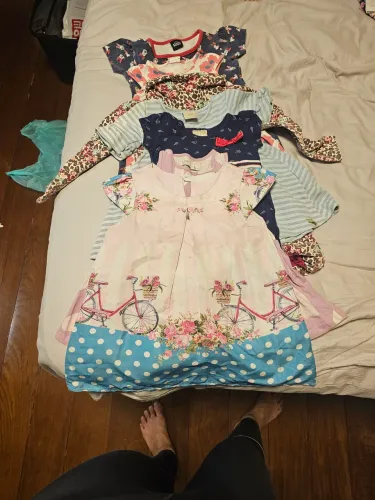 7 vestido 12 a 18 meses feminino usado