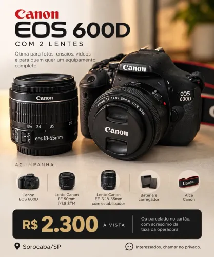 Câmera cânon