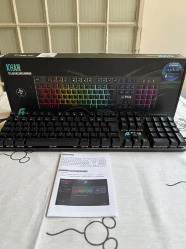 Teclado Mecanico A+ Plus Tech Khan, Rainbow, ABNT2, AP-KB-3992