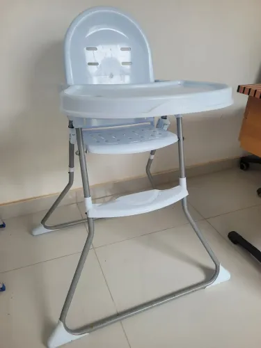 Cadeira alimentação bebê menino azul
