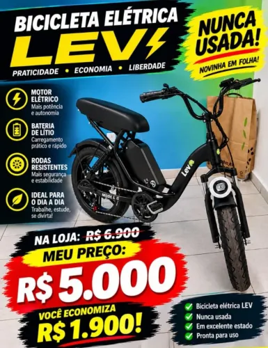 Bicicleta elétrica zerada