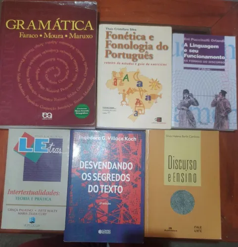 Livros de estudo + Gramática da Língua Portuguesa