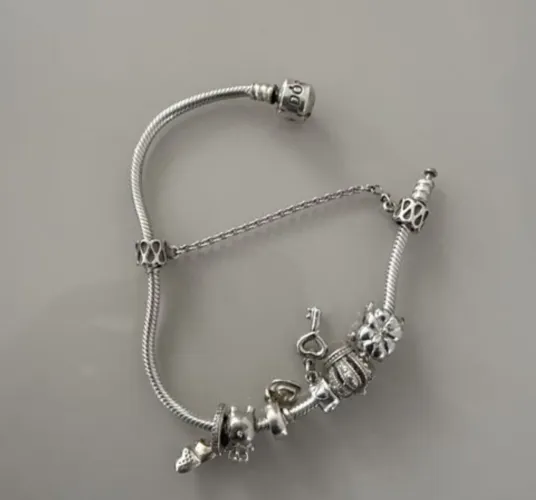 Pulseira Vivara prata 925 com berloque