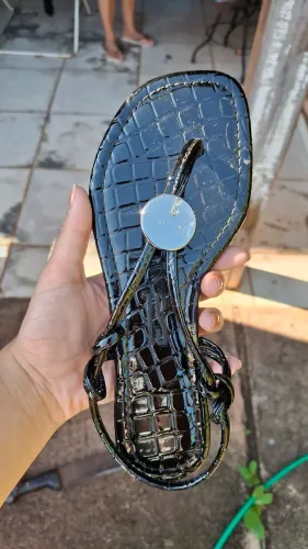 Rasteirinha Santa Lolla Preta - tamanho 34