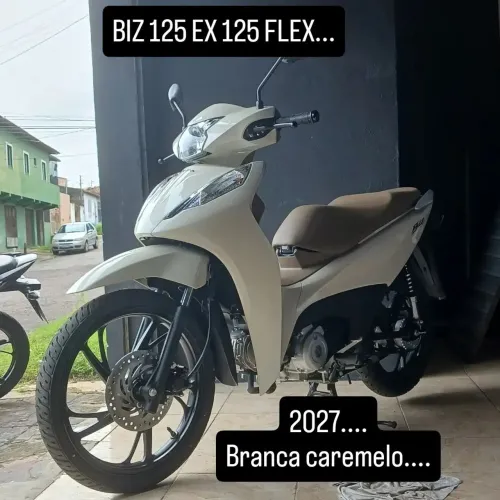 BIZ 2027 BRANCO CARAMELO vd ou trc em moto