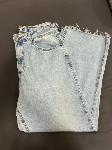 calça wide leg slim c&a 44