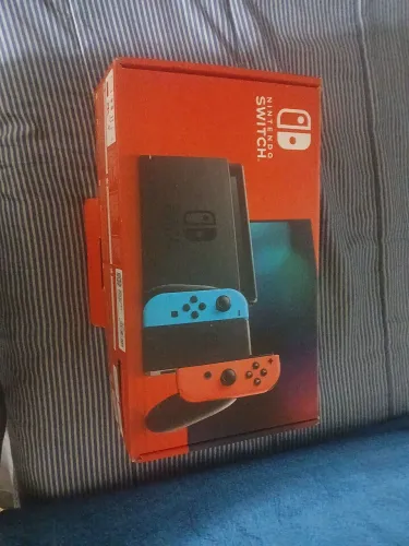 caixa sem nintendo switch 1 com manual acessórios