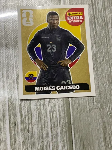 Figurinha Copa2026Extra Moisés Caicedo OURO