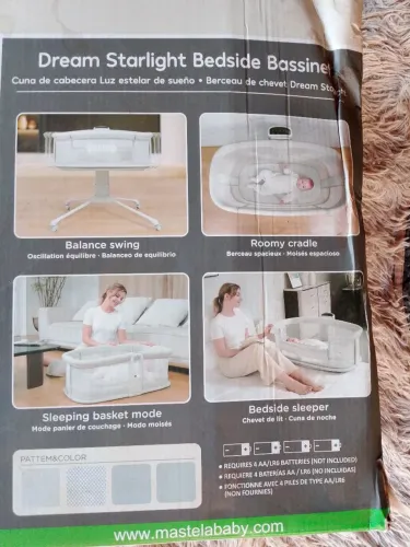 Berço móvel com balanço automático. Moisés