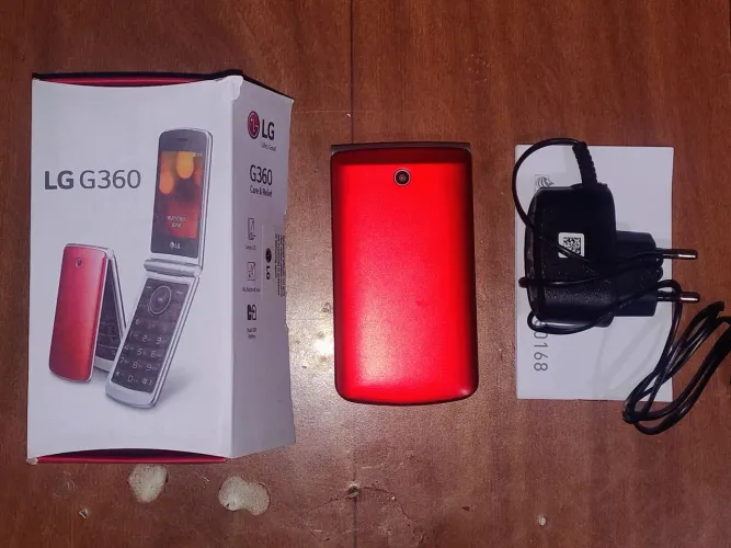 Celular LG G360 Flip Vermelho - Na caixa - Muito pouco uso!