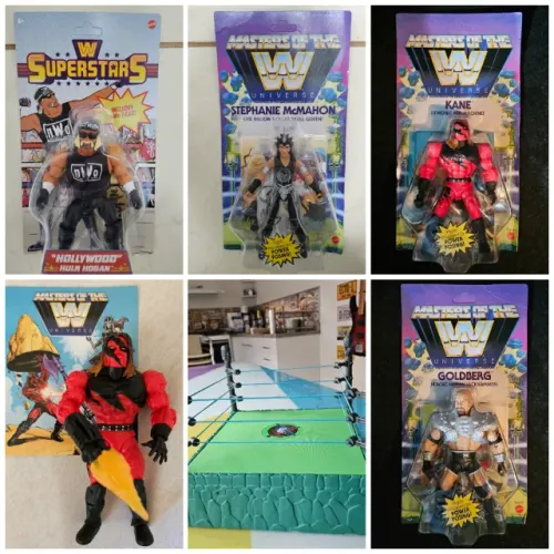 Mega PACOTE Arena Ringue Batalha e 5 bonecos MotU He-man WWE Masters of the Universe