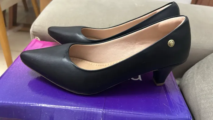 Sapato Feminino Scarpin Salto Fino Clássico 
