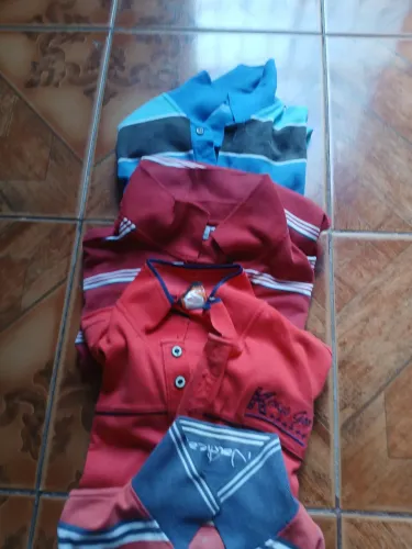 6 camisas polos em perfeito estado de conservação, tamanho G