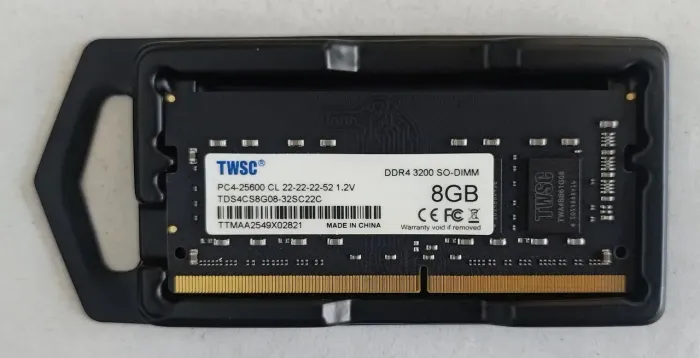 Memória RAM 8 GB (1 x 8 GB) DDR4 SODIMM 3200 MHz