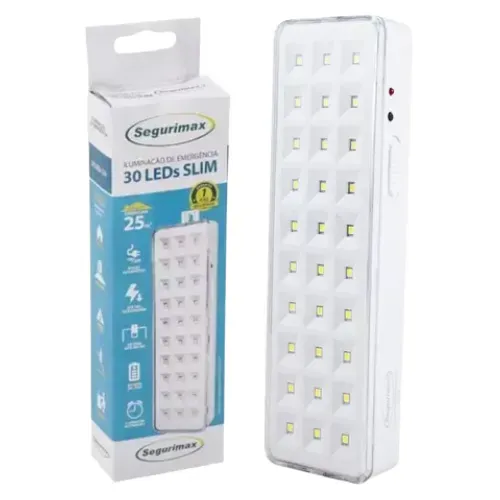 LUMINARIA DE EMERGÊNCIA 30 LEDS SEGURIMAX