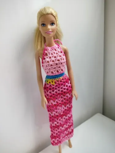 Conjunto de croche para Boneca Barbie