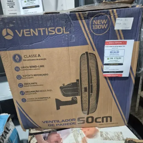 Ventilador Ventisol De Parede 50CM NEW 110V