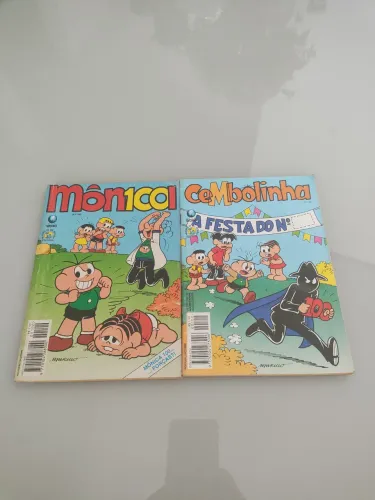 Gibi Monica 100 e Cebolinha 100 editora Globo