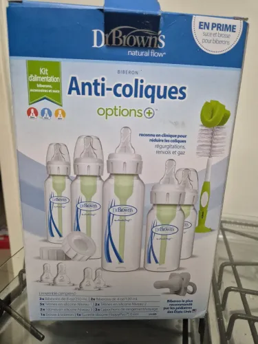 Conjunto de mamadeiras Dr. Brown's - anti cólica e fluxo natural