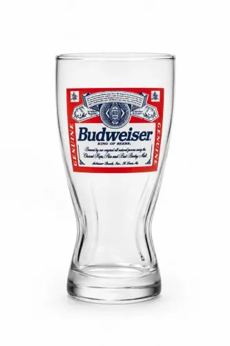 Copo Budweiser Original Anos 90 Vintage Colecionável - Vidro Oficial