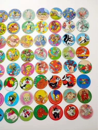 Lote Tazos Looney Tunes 1997 Pernalonga e sua turma