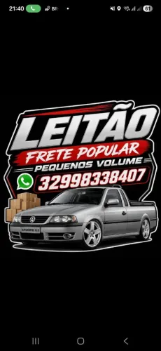 Frete popular pequenos volume
