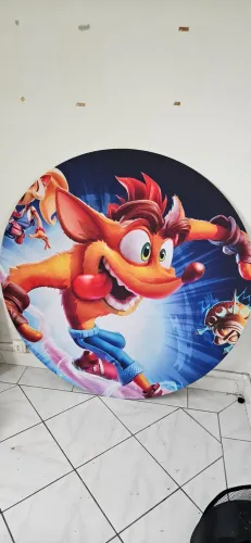 Painel grande Crash Bandicoot PlayStation