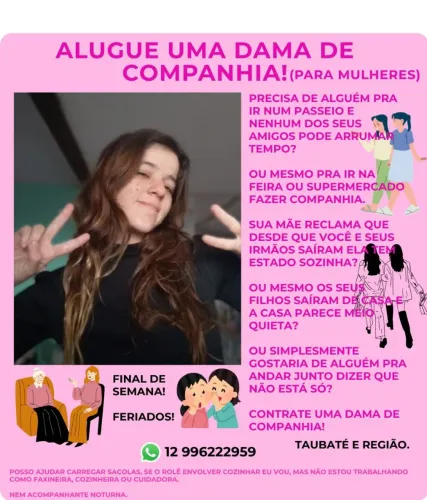 Dama de Companhia Taubaté (Para Mulheres)
