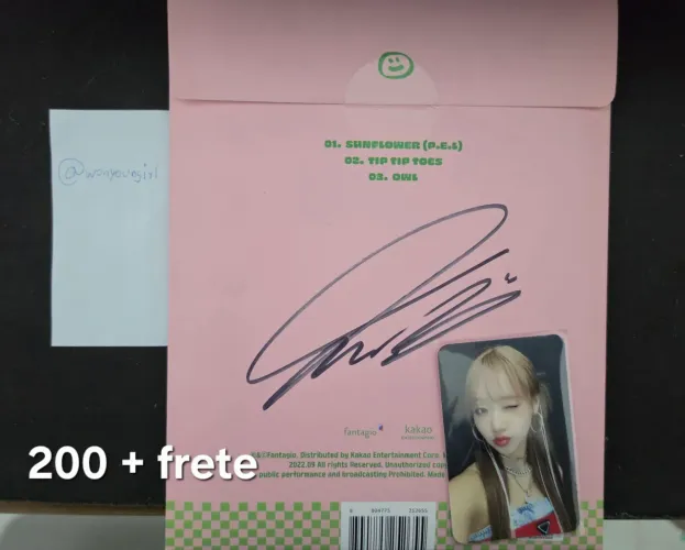 Álbum autografado Yoojung Sunflower