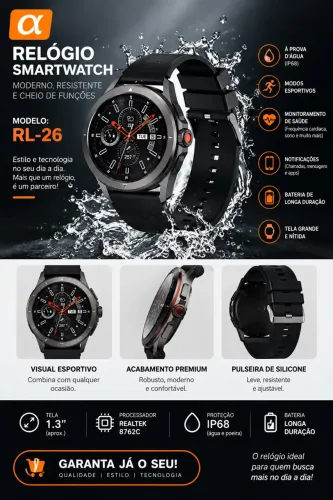 Smartwatch RL-26 - IP68