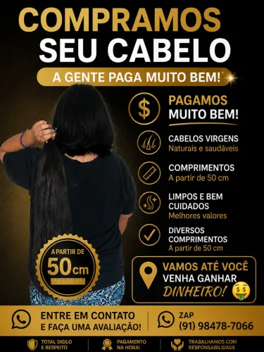 Compra de cabelo longo