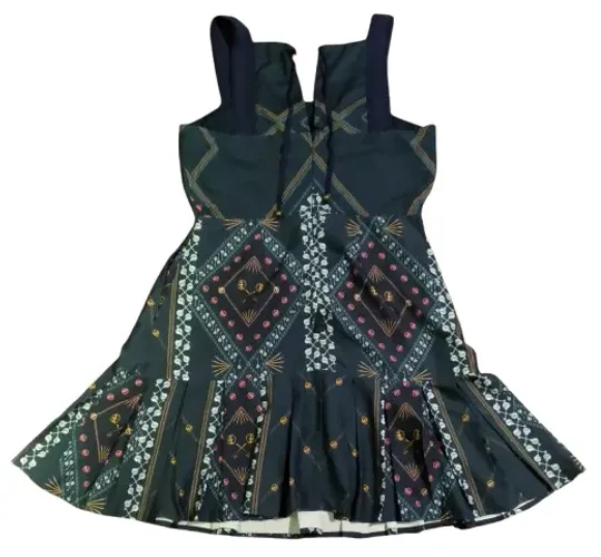 Vestido Azul Escuro Botões Tamanho M