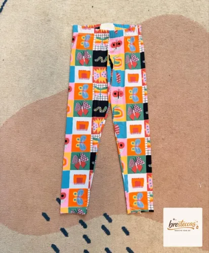 Calça Legging Infantil Estampada Borboletas e Cores - Fábula (Tamanho 4)