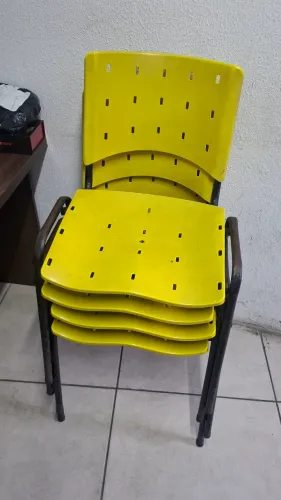 4 Cadeiras amarela