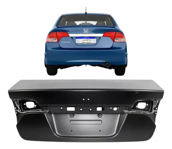 Tampa Traseira Honda New Civic 2007 A 2011 Porta Malas Novo Preto