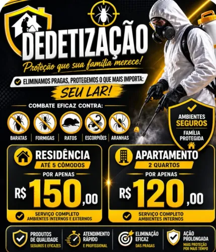 Dedetização sem cheiro promoção
