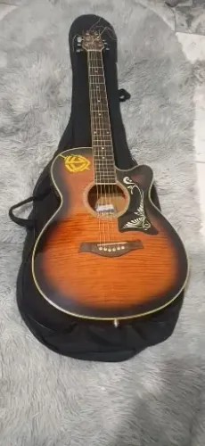 violão eletronico em ecelente estsdo c/ corrwia de apoio