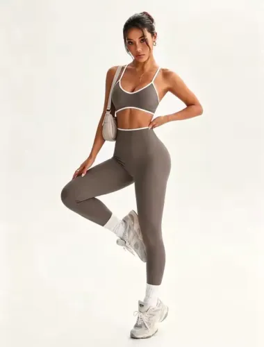 Conjunto yoga mocha L